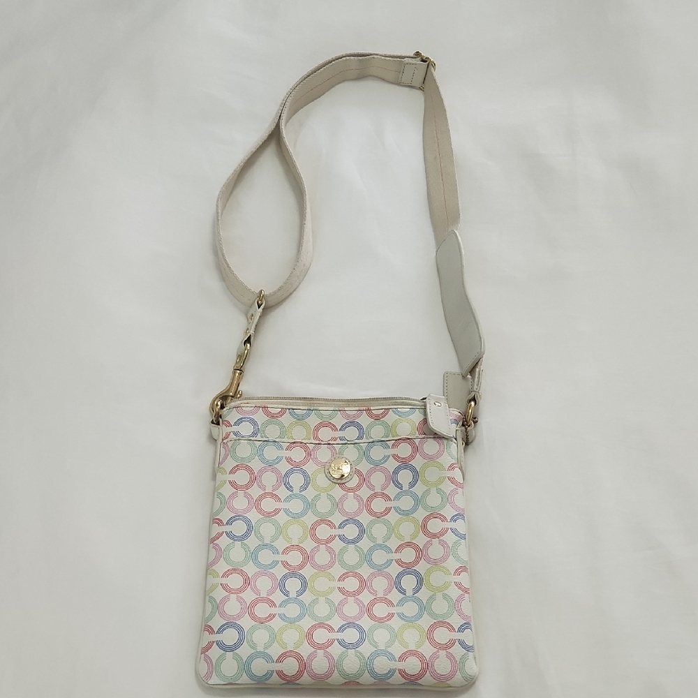 Coach Pastel Logo Crossbody Bag